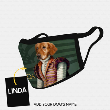Personalized Dog Gift Idea - Royal Dog's Portrait 2 For Dog Lovers - Cloth Mask